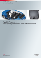SSP 637 Audi Q7  type 4M  Occupant protection and infotainment 